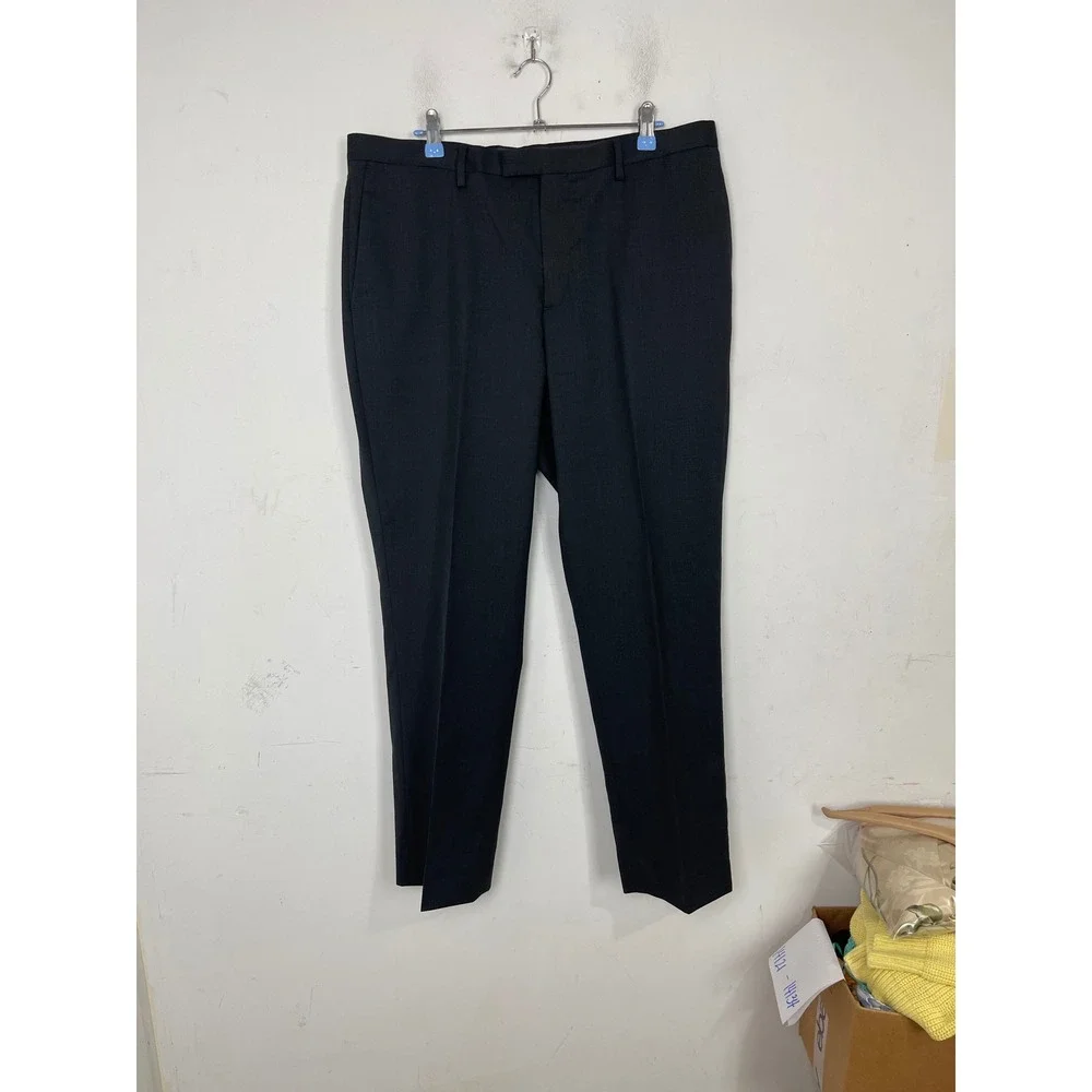 Banana‎ Republic Marzotto Super 120s Wool Slim Fit Dress Pants Charcoal 35x30